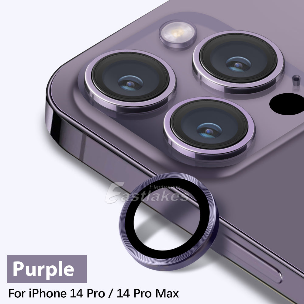 Apple iPhone 14 13 Series Metal Camera Lens Tempered Glass Protector - Eastlakes Electronics